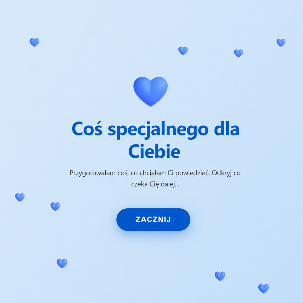 Interaktywna Kartka dla Chłopaka 💙