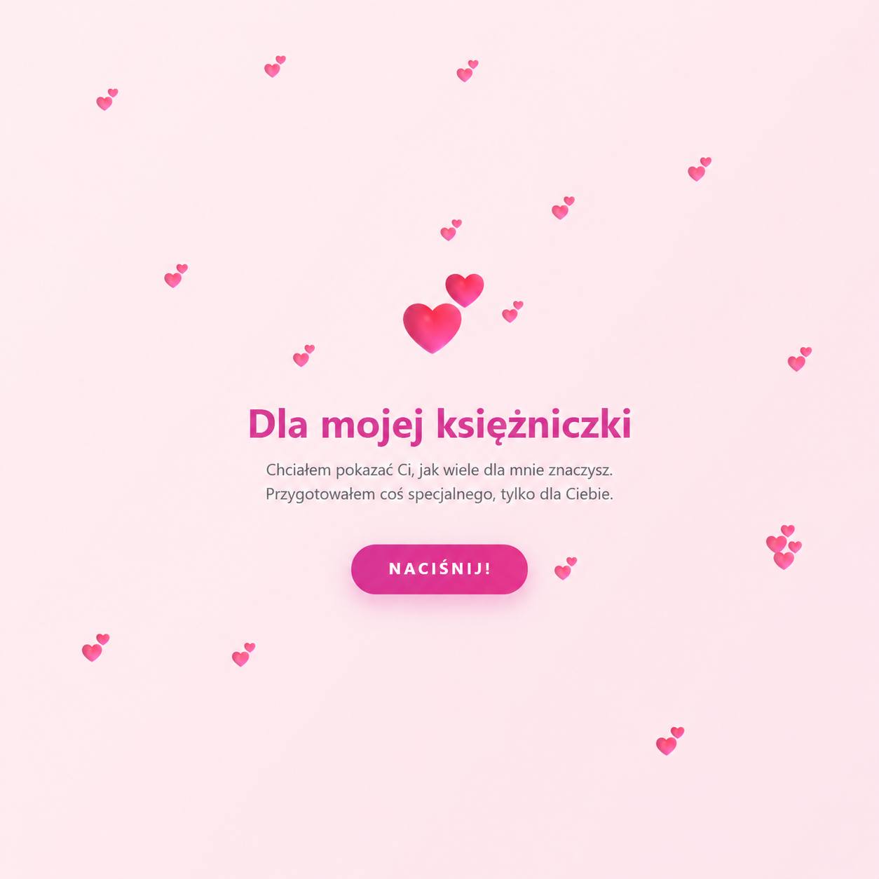 „Dla mojej księżniczki"